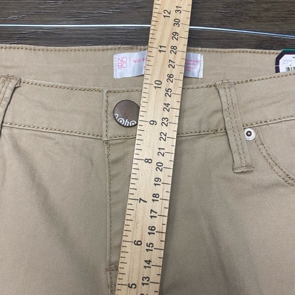 Nobo No Boundaries size 15 Jr uniform khaki pants high waist - Picture 5 of 8